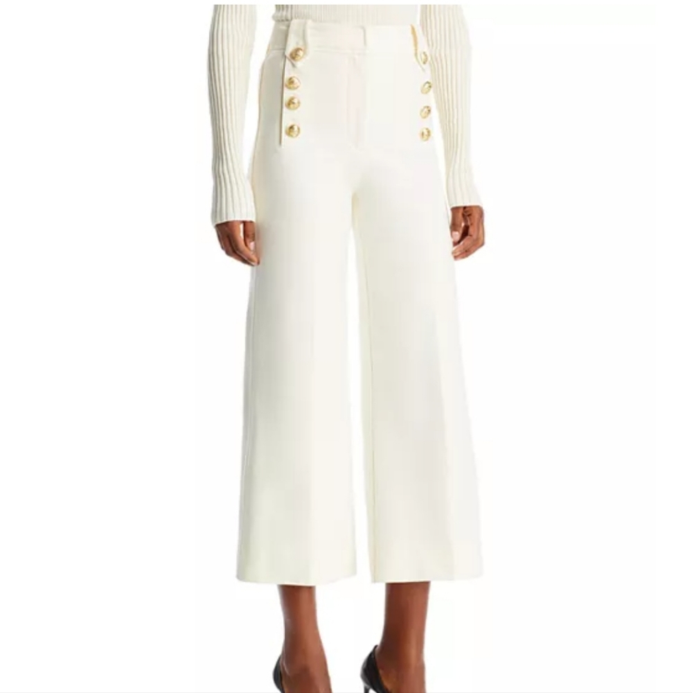 Derek Lam Delos cropped wide-leg sailor pants - Size 8